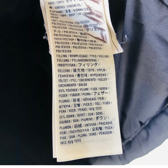 Abercrombie kid puff down jacket coat size large